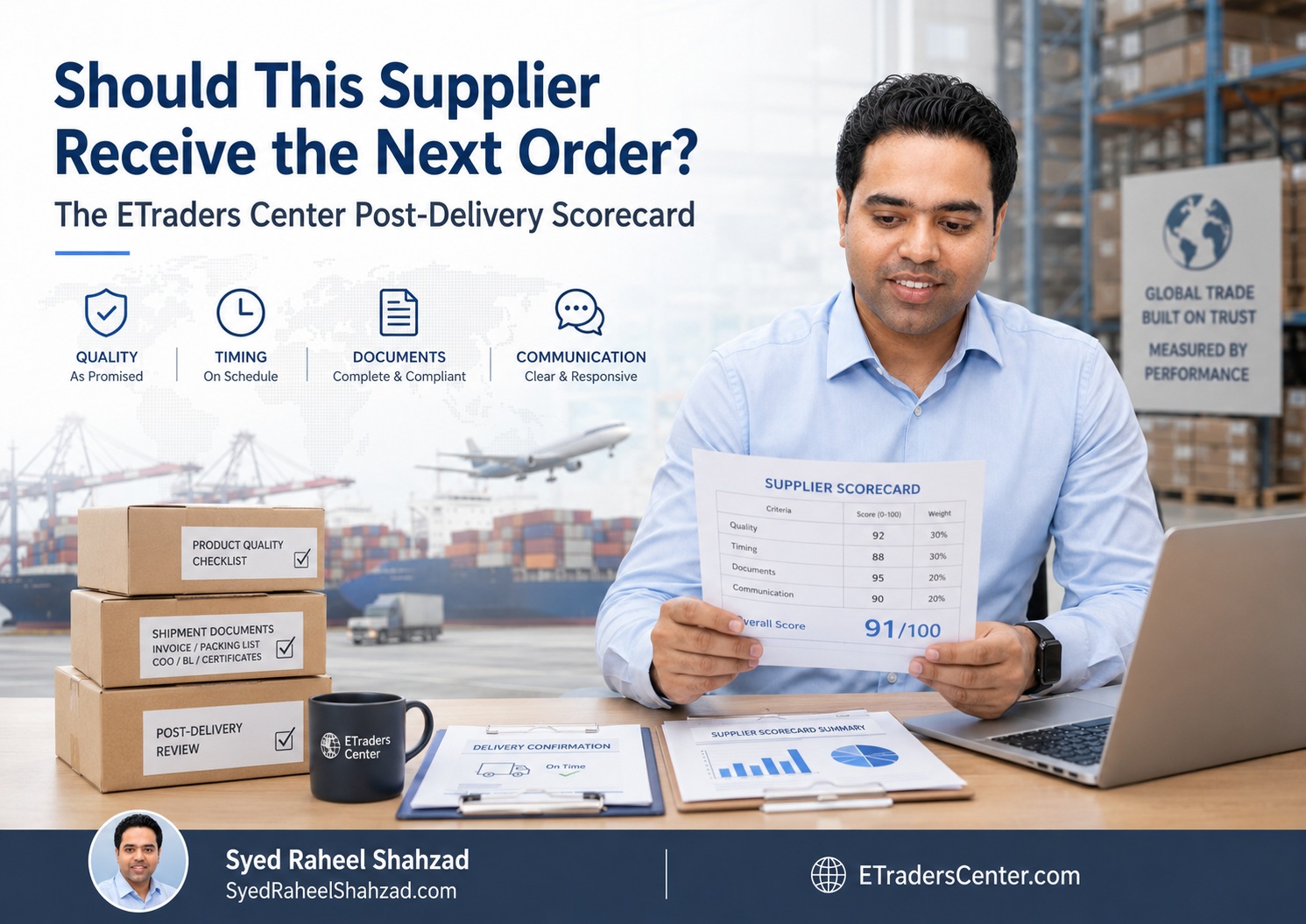 Should This Supplier Receive the Next Order? The ETraders Center Post-Delivery Scorecard featured image