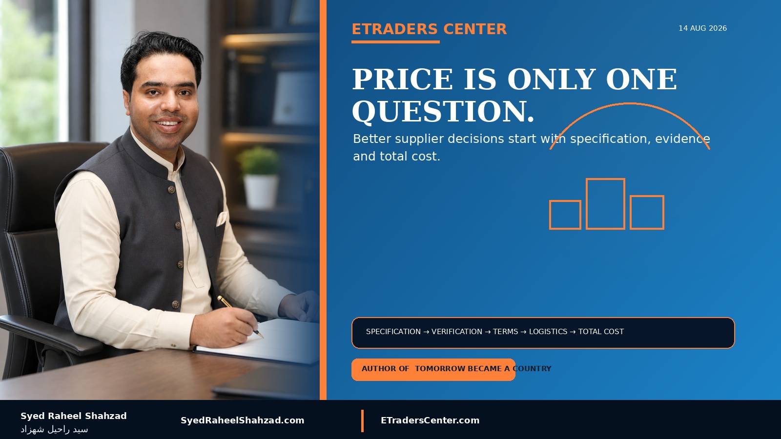 Before You Choose a Supplier, Ask Better Questions: Why Price Is Only One Part of Trade — Syed Raheel Shahzad featured image