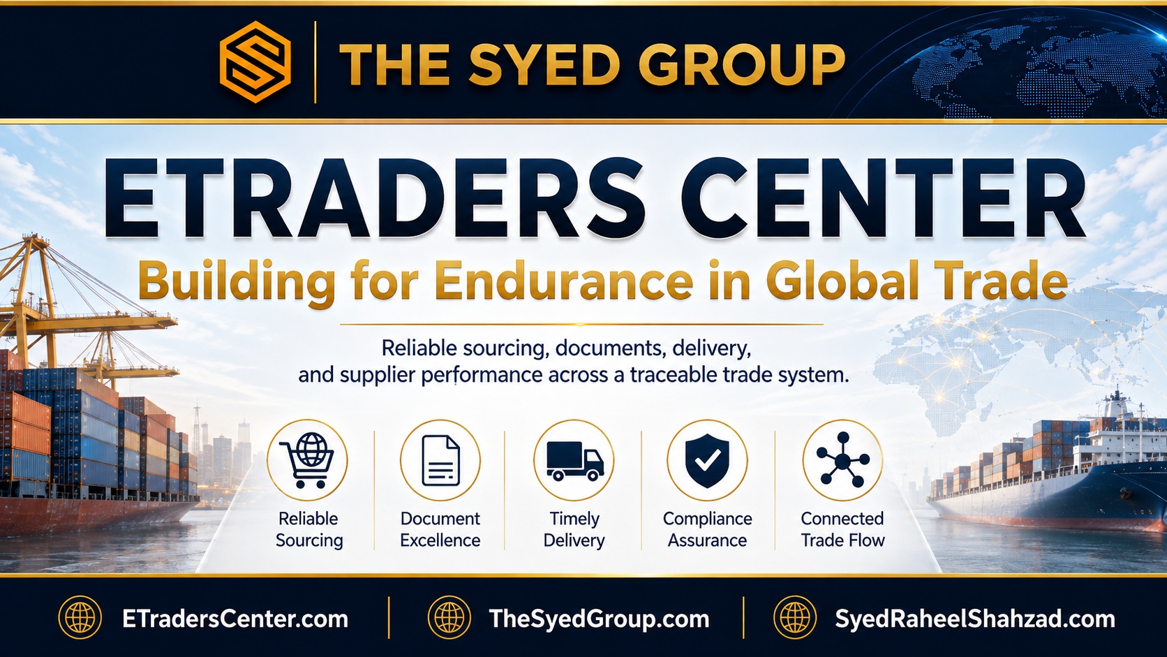 The Syed Group Building for Endurance in Trade: How ETraders Center Develops Resilient Supplier and Delivery Networks — The Syed Group corporate featured image for ETraders Center